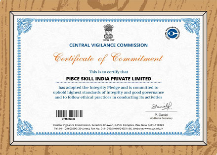 Conpany's Central Vigilance Commission Certificate, Govt. of India